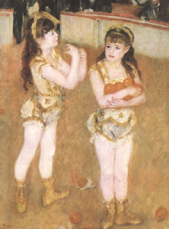 Pierre-Auguste Renoir Tva sma cirkusflickor china oil painting image